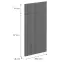Čelo skrinky Luxeo F14-D40S1-AX ryfla dark grey,2