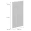 Čelo skrinky Luxeo F14-D40S1-AX ryfla white,2