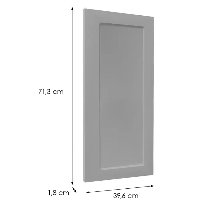 Čelo skrinky Luxeo F15-D40 rám grey,2