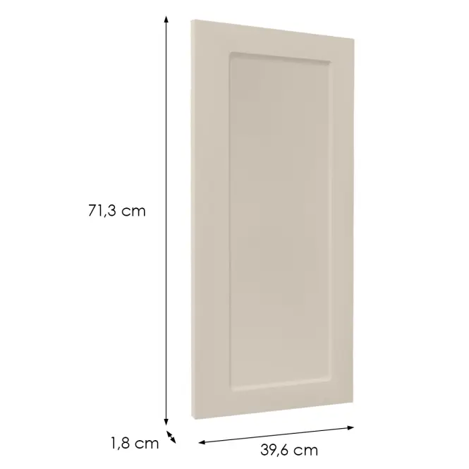 Čelo skrinky Luxeo F15-D40 rám kašmír