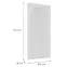 Čelo skrinky Luxeo F15-D40 rám white,2