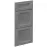 Čelo skrinky Luxeo F15-D40S3-AX rám dark grey