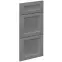Čelo skrinky Luxeo F15-D40S3-AX rám dark grey