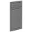 Čelo skrinky Luxeo F13-D40S1-AX hampton dark grey