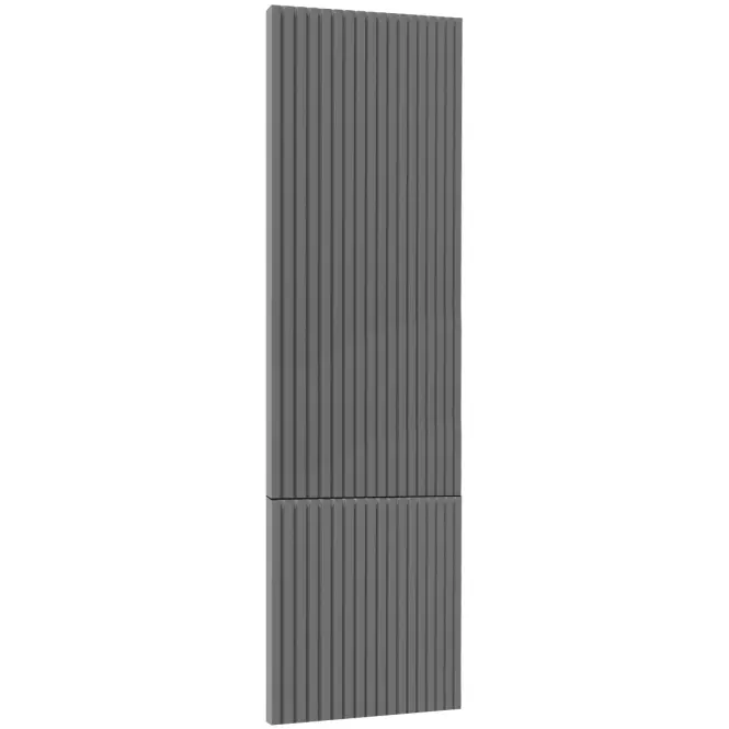 Čelo skrinky Luxeo F14-D40SP ryfla dark grey