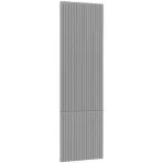 Čelo skrinky Luxeo F14-D40SP ryfla grey