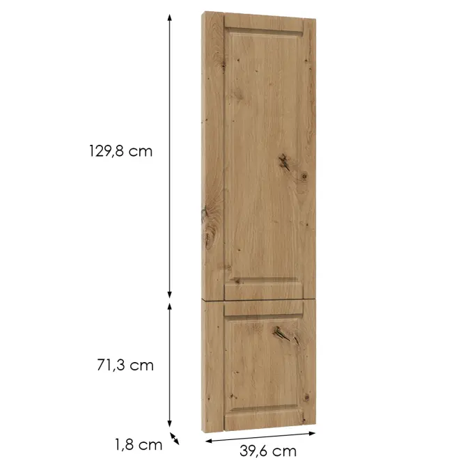 Čelo skrinky Luxeo F13-D40SP hampton dub,2