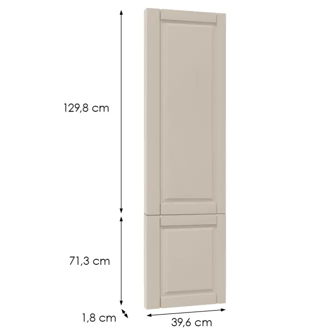 Čelo skrinky Luxeo F13-D40SP hampton kašmír,2