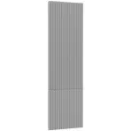 Čelo skrinky Luxeo F14-D40SPWN ryfla grey