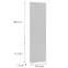 Čelo skrinky Luxeo F14-D40SPWN ryfla white,2