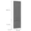 Čelo skrinky Luxeo F13-D40SPWN hampton dark grey,2
