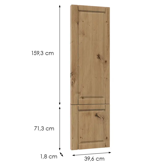 Čelo skrinky Luxeo F13-D40SPWN hampton dub,2