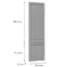 Čelo skrinky Luxeo F13-D40SPWN hampton grey,2