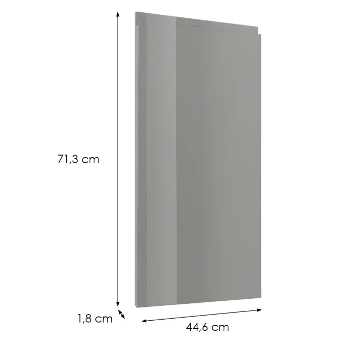 Čelo skrinky Luxeo F02-D45FZW grey lak,2
