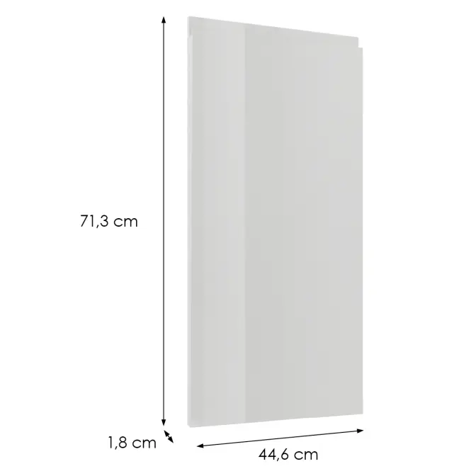 Čelo skrinky Luxeo F02-D45FZW white lak,2