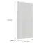 Čelo skrinky Luxeo F02-D45FZW white lak,2
