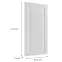 Čelo skrinky Luxeo F13-D45FZW hampton white,2