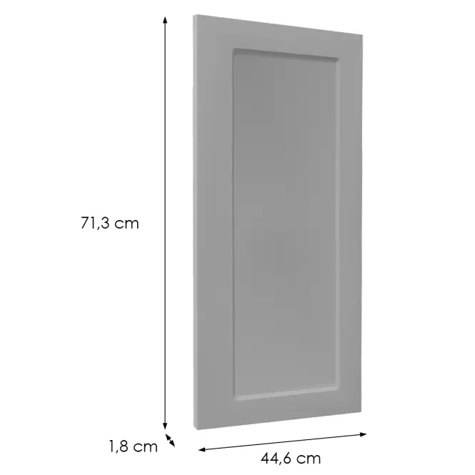 Čelo skrinky Luxeo F15-D45FZW rám grey,2