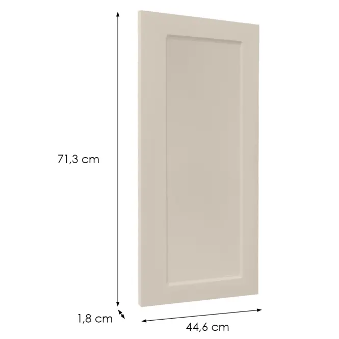 Čelo skrinky Luxeo F15-D45FZW rám kašmír,2