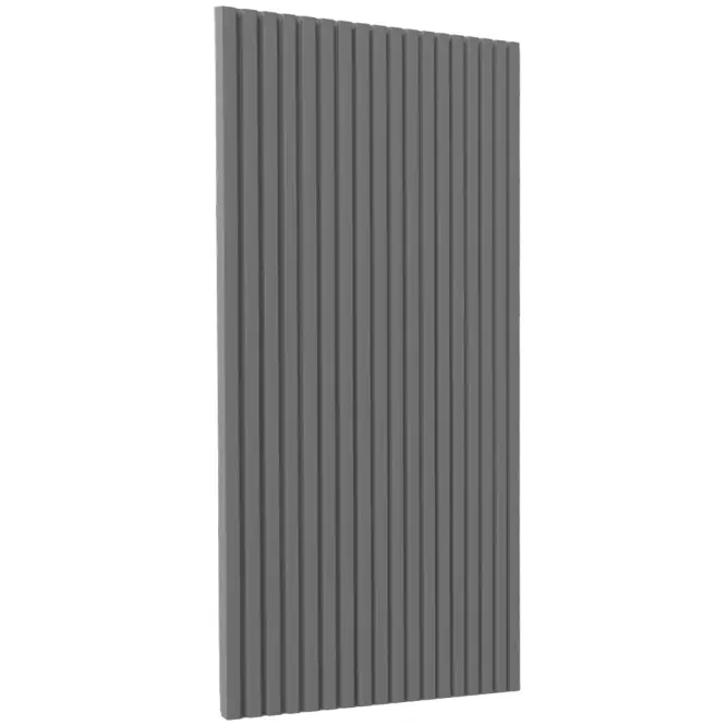 Čelo skrinky Luxeo F14-D45FZW ryfla dark grey