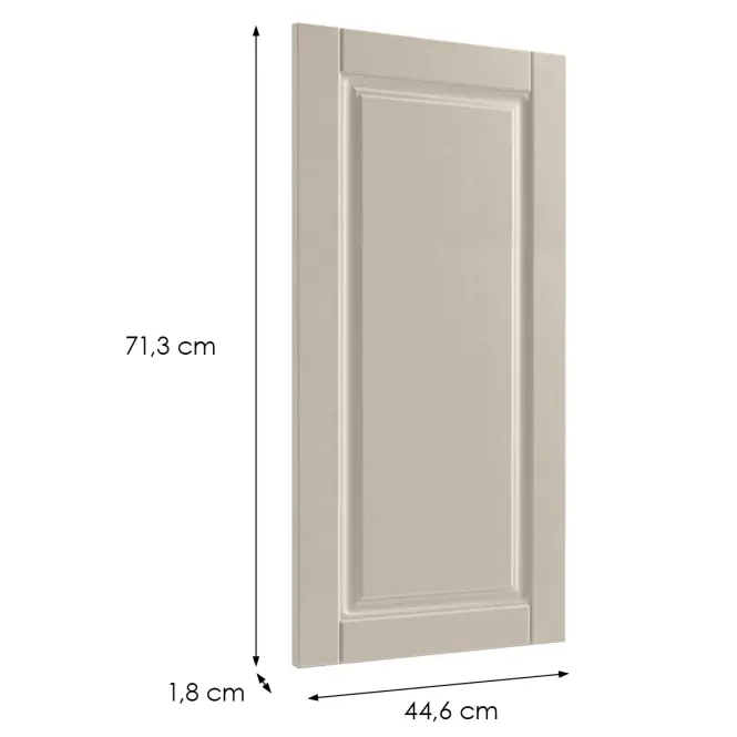 Čelo skrinky Luxeo F13-D45FZW hampton kašmír,2