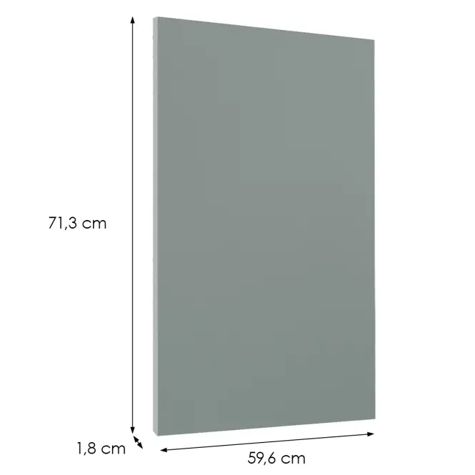 Čelo skrinky Luxeo F08-D60FZW green,2