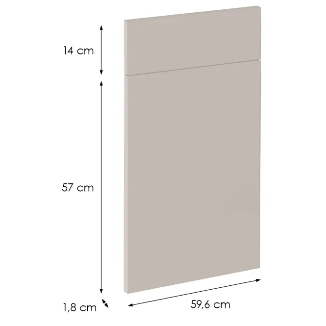Čelo skrinky Luxeo F08-D60S1-AX beige