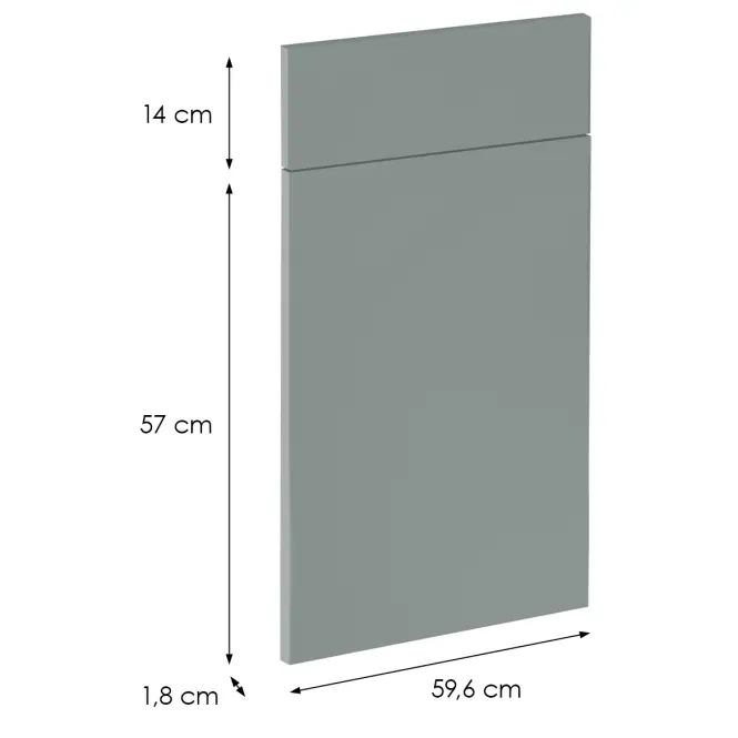 Čelo skrinky Luxeo F08-D60S1-AX green,2