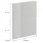 Čelo skrinky Luxeo F02-D60S2_D60S2+1_D60IN-AX white lak,2