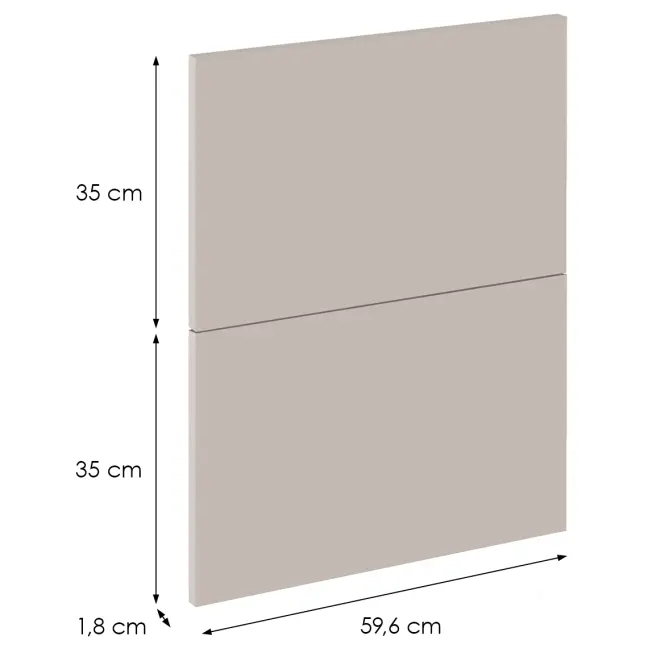 Čelo skrinky Luxeo F08-D60S2_D60S2+1_D60IN-AX beige,2