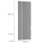 Čelo skrinky Luxeo F02-D60T-AX grey lak,2