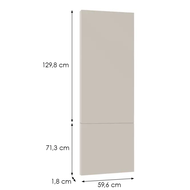 Čelo skrinky Luxeo F08-D60T-AX beige,2