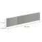 Čelo skrinky Luxeo F02-D60ZK grey lak,2