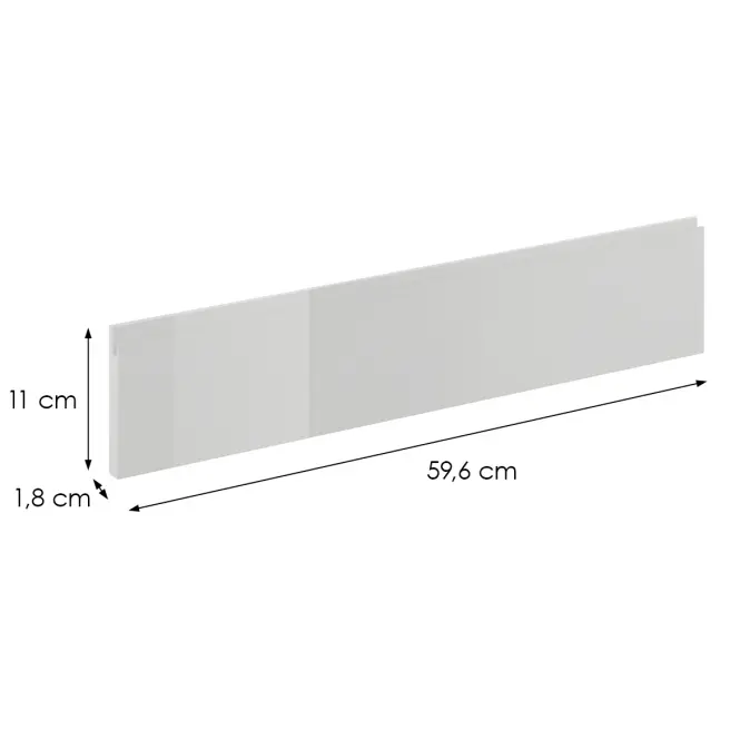 Čelo skrinky Luxeo F02-D60ZK white lak,2