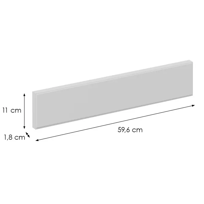 Čelo skrinky Luxeo F16-D60ZK tenký rám white,2