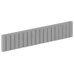 Čelo skrinky Luxeo F14-D60ZK ryfla grey