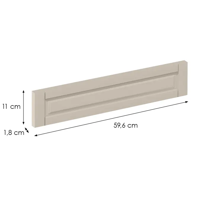 Čelo skrinky Luxeo F13-D60ZK hampton kašmír