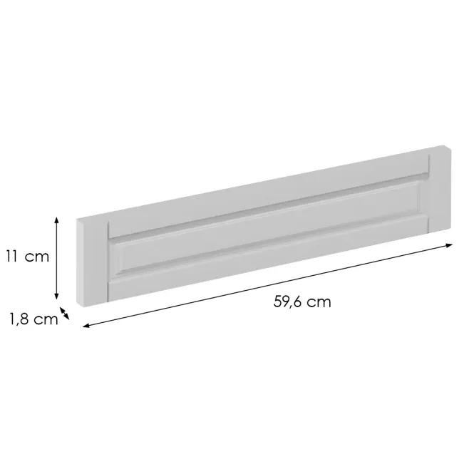 Čelo skrinky Luxeo F13-D60ZK hampton white,2