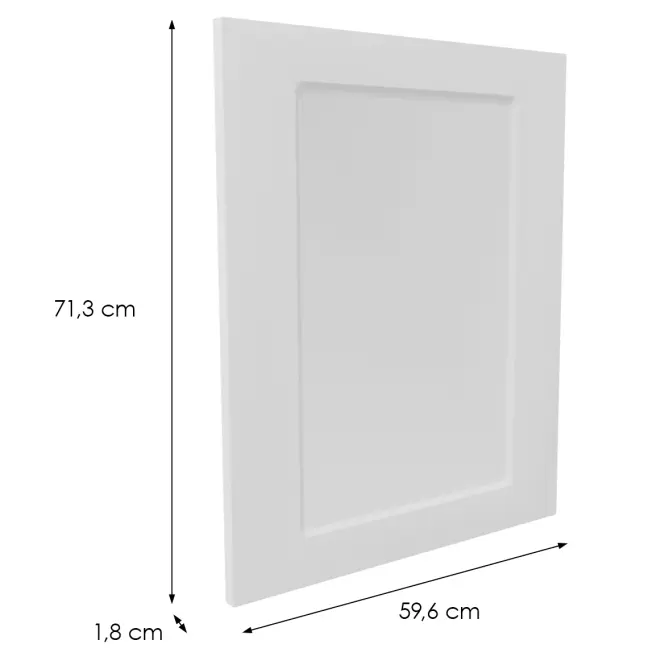 Čelo skrinky Luxeo F15-D60ZS-AX rám white