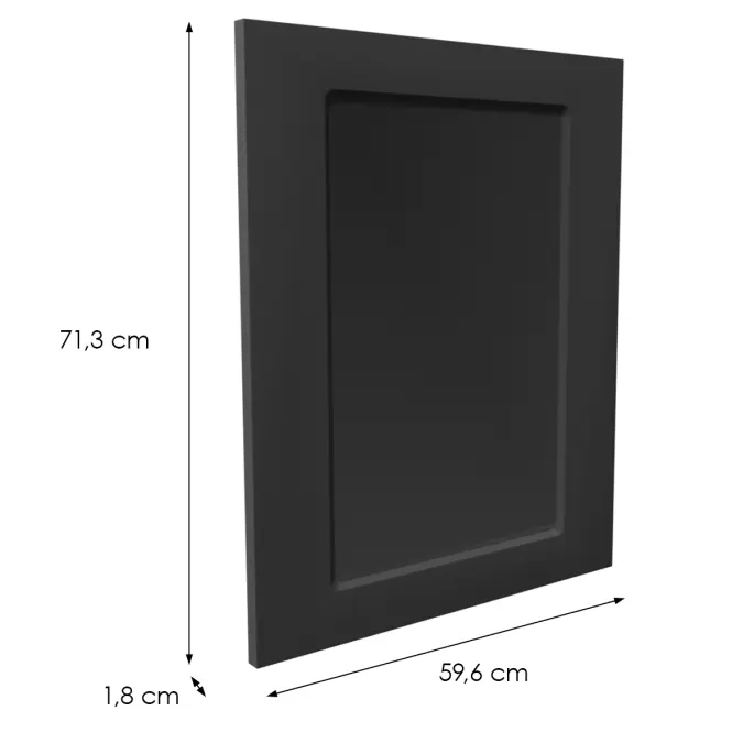 Čelo skrinky Luxeo F15-D60_ D60Z rám black,2