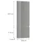 Čelo skrinky Luxeo F02-D60ZLN_D60RWN grey lak,2