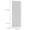 Čelo skrinky Luxeo F02-D60ZLN_D60RWN white lak,2