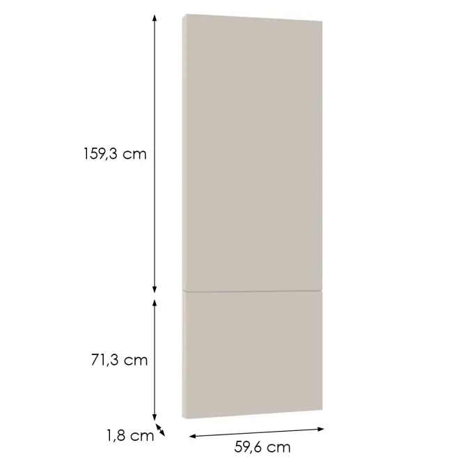 Čelo skrinky Luxeo F08-D60ZLN_D60RWN beige,2