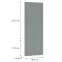 Čelo skrinky Luxeo F08-D60ZLN_D60RWN green,2