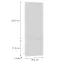 Čelo skrinky Luxeo F16-D60ZLN_D60RWN tenký rám white,2