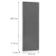 Čelo skrinky Luxeo F14-D60ZLN_D60RWN ryfla dark grey,2