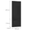 Čelo skrinky Luxeo F13-D60ZLN_D60RWN hampton black,2
