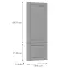 Čelo skrinky Luxeo F13-D60ZLN_D60RWN hampton grey,2