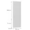 Čelo skrinky Luxeo F16-D60ZL_D60R tenký rám white,2
