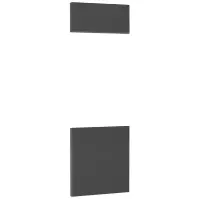 Čelo skrinky Luxeo F16-D60PM tenký rám dark grey